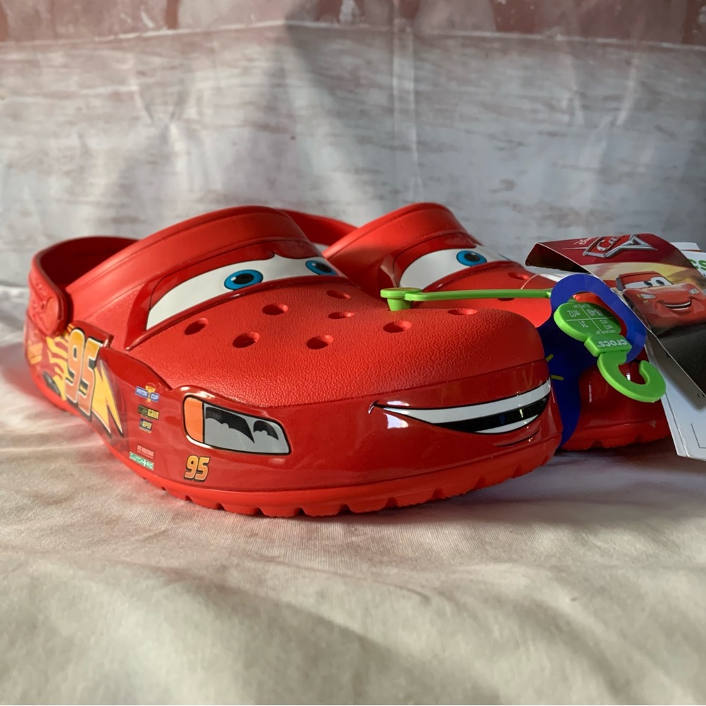 Size 13 - Lightning McQueen Crocs 205759-610 SHIPS ASAP